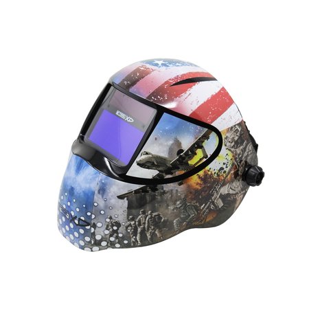 K-TOOL INTERNATIONAL Red, White, Blue Patriotic Welding Helmet KTIXDTM25-USA